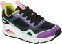 Skechers Uno Color Steps Meisjes Sneakers Zwart Multicolour - Thumbnail 5