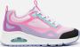Skechers Uno Color Steps Meisjes Sneakers Zwart Multicolour - Thumbnail 3