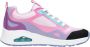Skechers Uno Color Steps Meisjes Sneakers Zwart Multicolour - Thumbnail 1