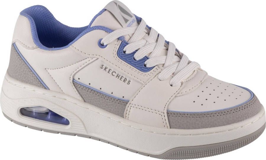 Skechers Uno Court Courted Style 177710-WLV Vrouwen Wit Sneakers