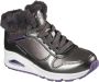 Skechers Uno Cozy On Air Meisjes Sneakers Gunmetal - Thumbnail 1