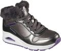 Skechers Uno Cozy On Air Meisjes Sneakers Gunmetal - Zilver