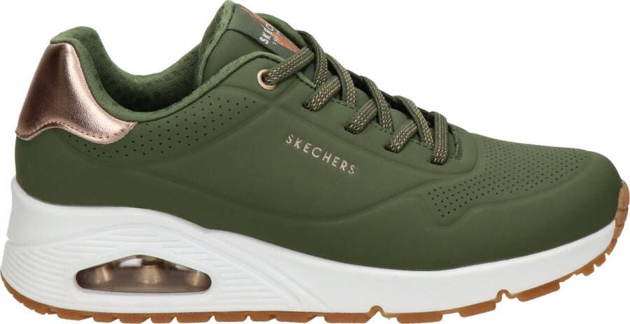 Skechers Uno Shimmer Away dames sneakers groen Extra comfort Memory Foam - Foto 4