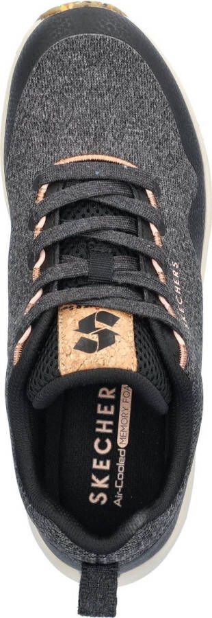 Skechers Uno Pla-Knit Sneakers Laag zwart