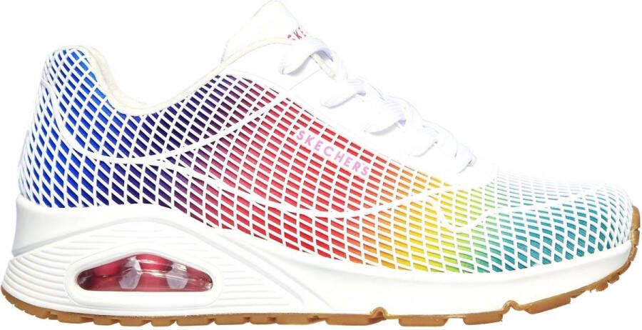 Skechers Street Uno dames sneaker Wit multi