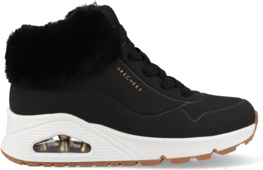 Skechers Uno Fall Air gevoerde sneakers zwart Meisjes Imitatieleer 33 - Foto 3