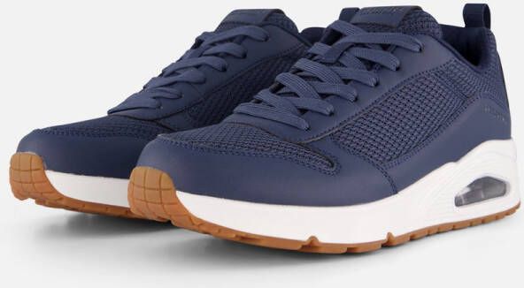 Skechers Uno Fastime sneakers blauw Imitatieleer