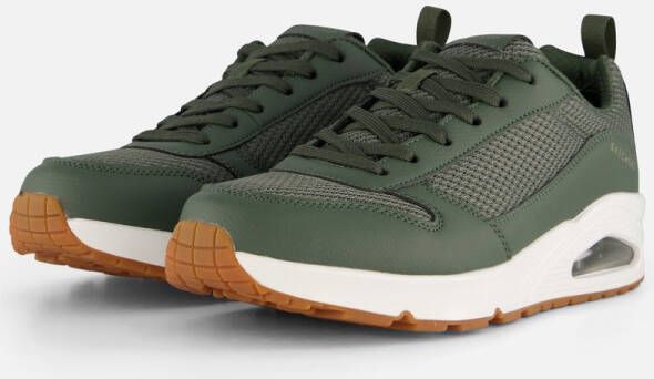 Skechers Uno Fastime sneakers groen Imitatieleer