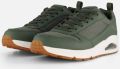 Skechers Uno Fastime sneakers groen Imitatieleer - Groen