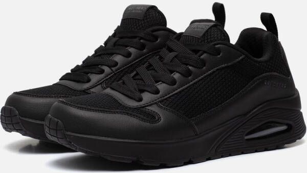 Skechers Uno Fastime Heren Sneakers Schoenen Zwart 237016-BBK
