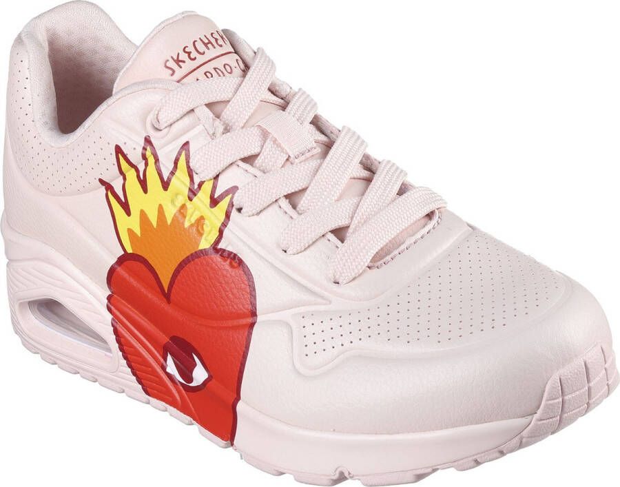 Skechers UNO FLAMING HEART dames sneaker schoenen 177956 PKMT roze