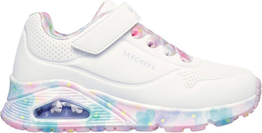 Skechers Uno Gen1 Fresh Blooms Meisjes Sneakers Wit