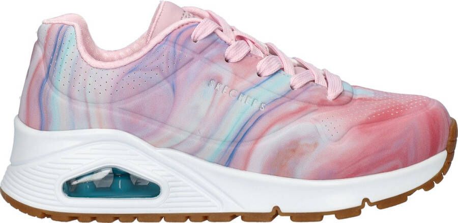 Skechers Uno Gen1 Marble Sweetheart Meisjes Sneakers Roze Multicolour