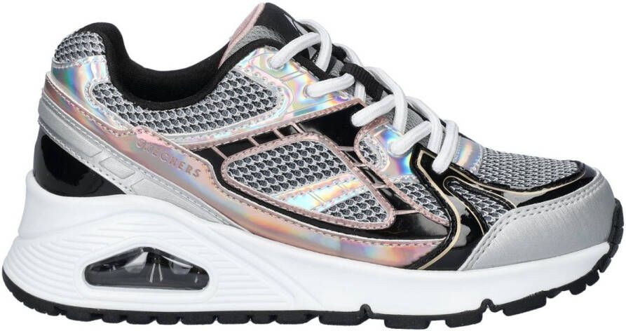 Skechers Uno Gen1-Platinum Flash Meisjes Sneakers Zilver