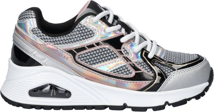 Skechers Uno Gen1-Platinum Flash Meisjes Sneakers Zilver