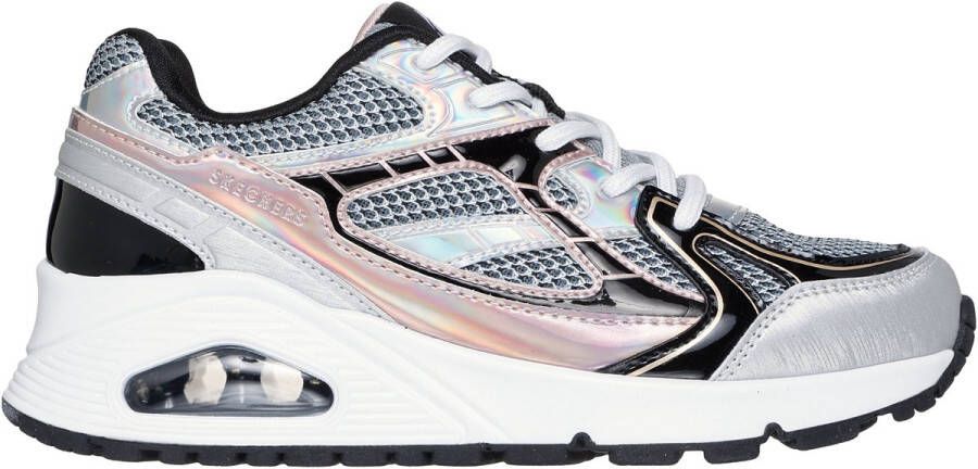 Skechers Uno Gen1-Platinum Flash Meisjes Sneakers Zilver