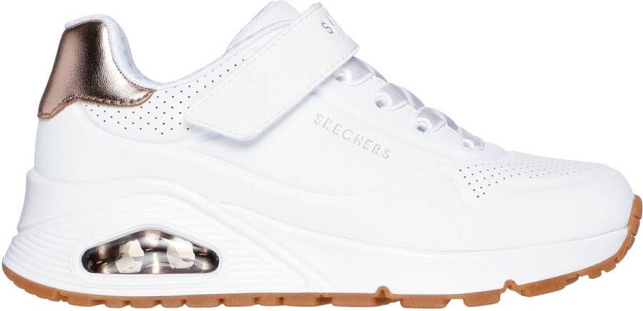 Skechers Uno Gen1 Shimmer Core Meisjes Sneakers Wit