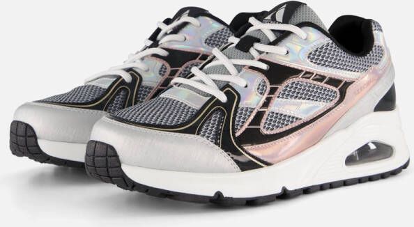 Skechers Uno Gen1 Platinum Flash Sneakers Meisjes Zilver