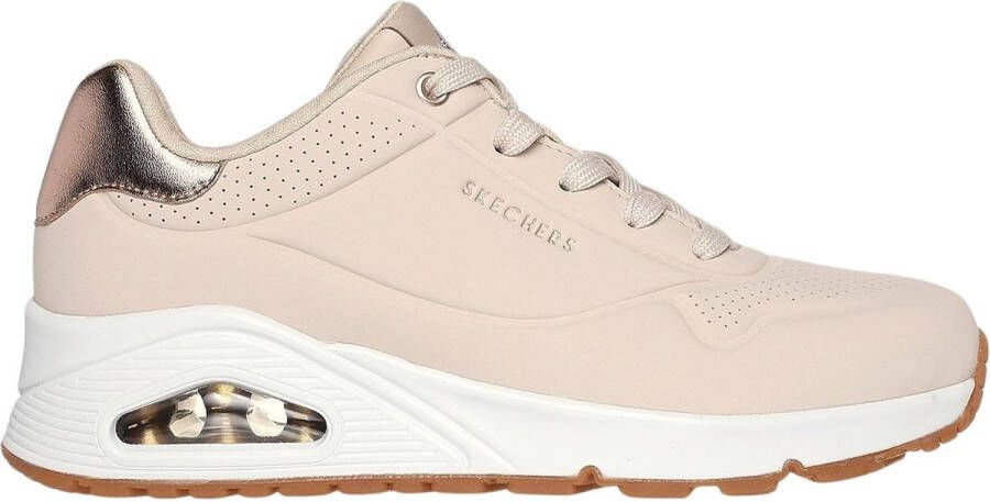 Skechers Sneakers UNO GOLDEN AIR Vrijetijdsschoen lage schoen veterschoen met metallic inzet