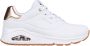 Skechers Sneakers UNO GOLDEN AIR Vrijetijdsschoen lage schoen veterschoen met metallic inzet - Thumbnail 1