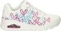 Skechers Uno Golden Heart dames sneaker Wit multi - Thumbnail 1