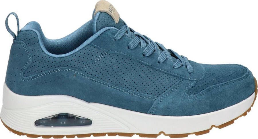 Skechers Uno Stand On Air sneakers blauw Suede Heren