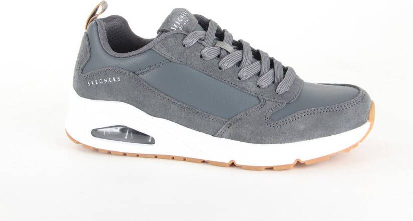 Skechers Heren Sport Casual UNO STAND ON AIR Sneakers Heren 52458 STN grijs