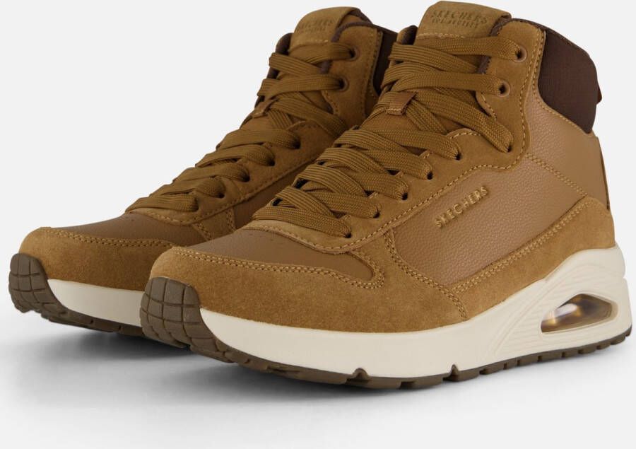 Skechers Sneakers Uno mid cut sneaker veterschoenen met gewatteerde schacht - Foto 3