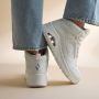 Skechers Klassieke Uno Veterschoen met Air-Cooled Memory Foam Wit Dames - Thumbnail 1