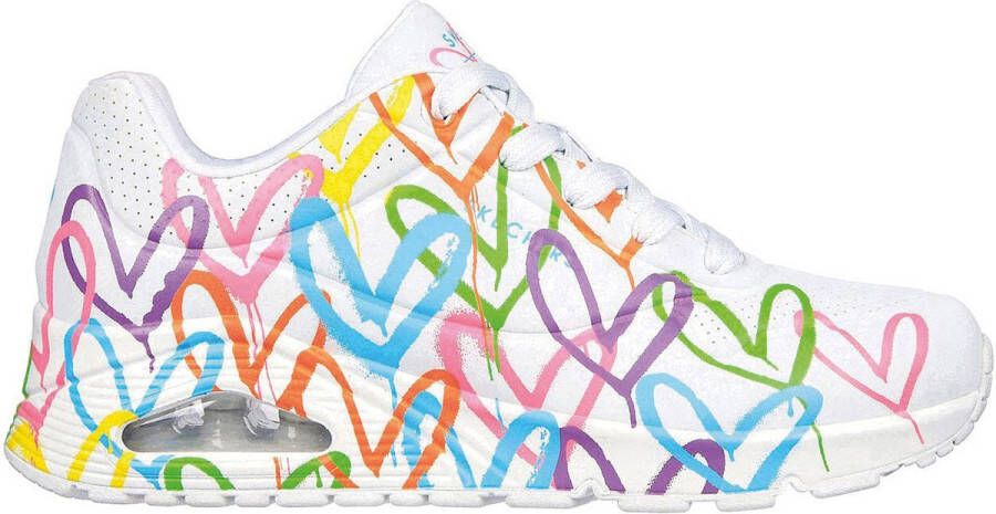 SKECHERS Sneakers laag 'Uno-Highlight Love' geel donkeroranje pink wit - Foto 3