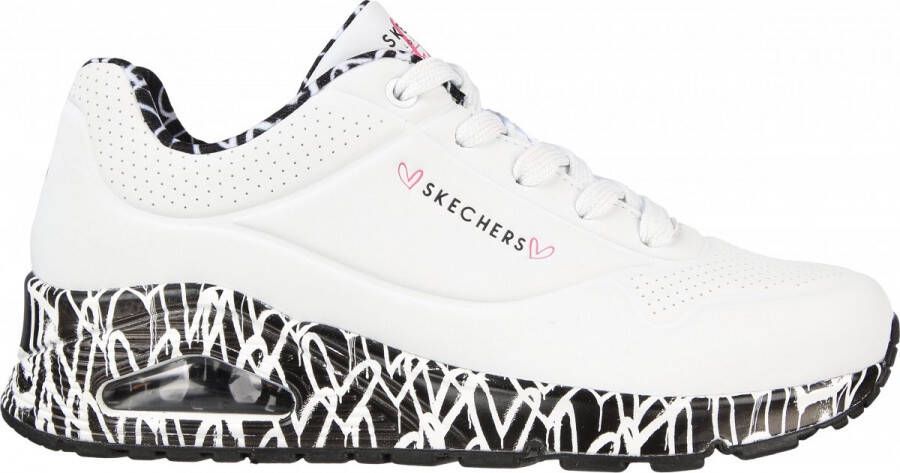Skechers UNO J GOLDCROWN White Black