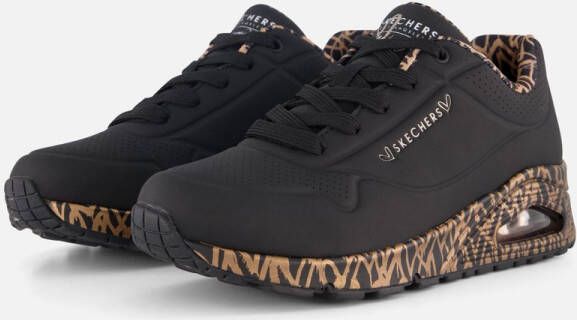 Skechers Uno JGoldcrown Love Sneakers zwart Dames