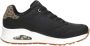 Skechers Uno-Jungle Nite Dames Sneakers Zwart - Thumbnail 1