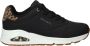 Skechers Uno-Jungle Nite Dames Sneakers Zwart - Thumbnail 7