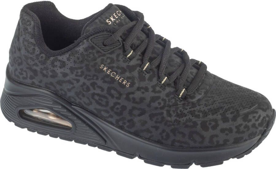 Skechers Uno Kat Neato Vrouwen Zwart Sneakers