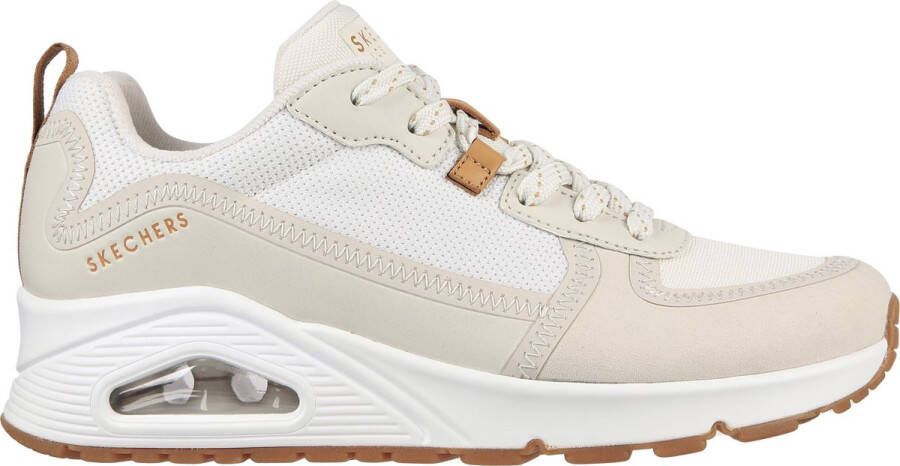 Skechers Uno Layover Dames Sneakers Off White
