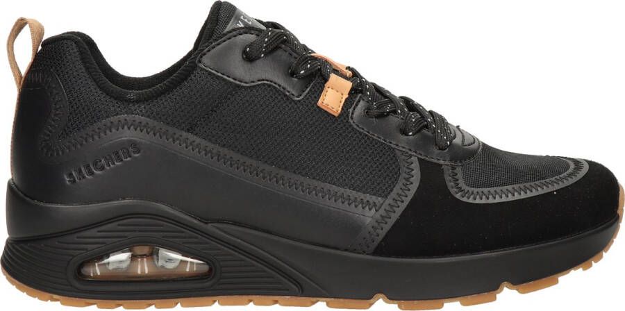 Skechers Uno Layover Sneakers Laag Zwart