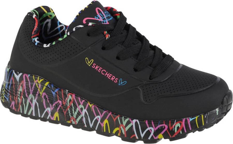 Skechers Uno Lite 314976L-BKMT voor meisje Zwart Sneakers Sportschoenen