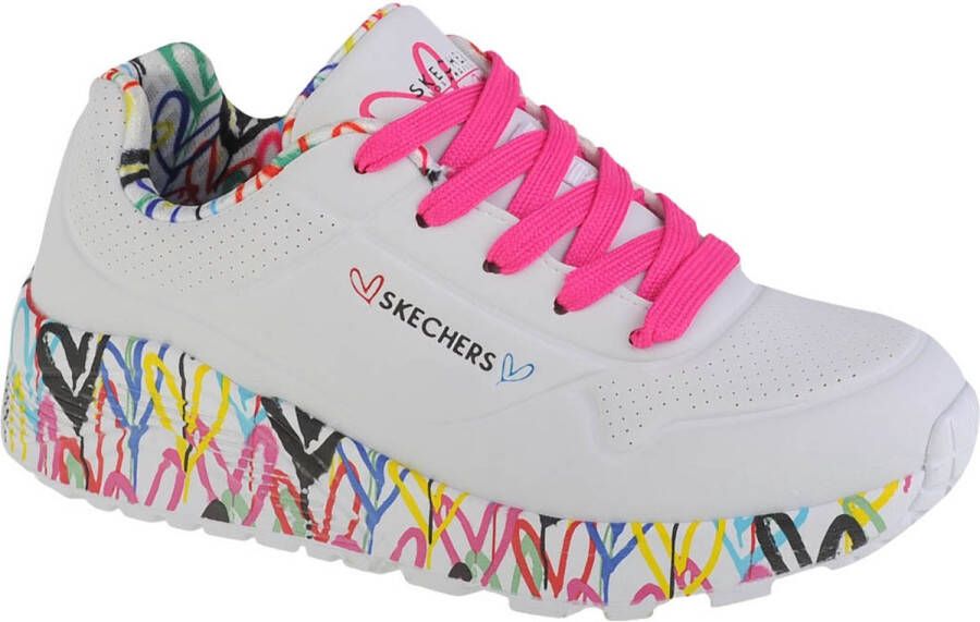 Skechers Uno Lite 314976L-WMLT voor meisje Wit Sneakers Sportschoenen