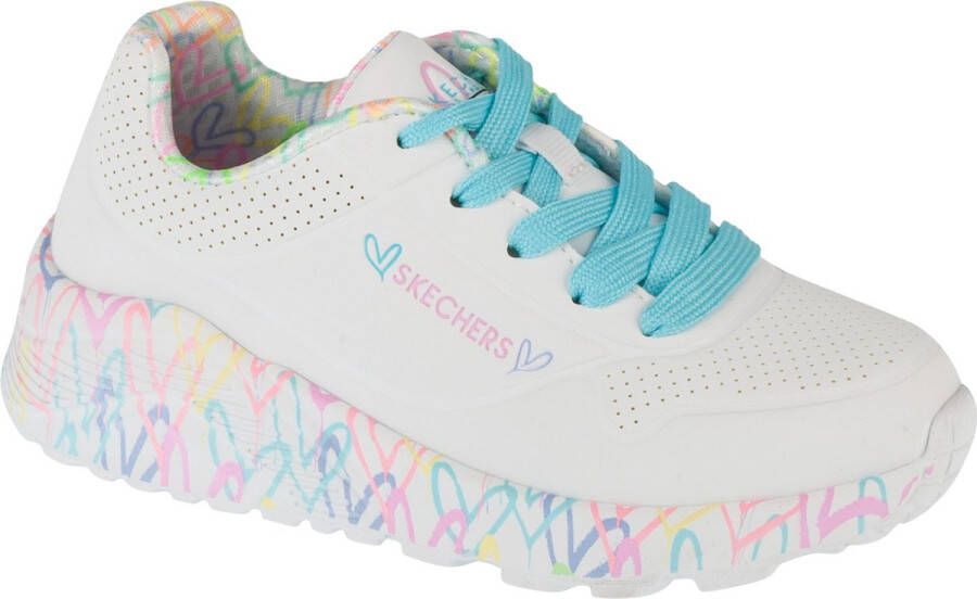 Skechers Uno Lite 314976L-WPTQ voor meisje Wit Sneakers Sportschoenen