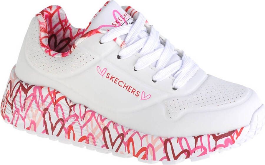 Skechers Uno Lite 314976L-WRPK voor meisje Wit Sneakers Sportschoenen