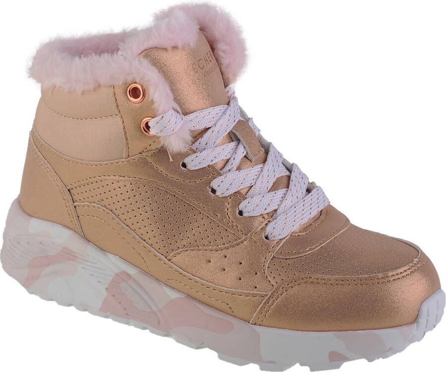 Skechers Uno Lite Camo Dazzle 310485L-GDPK voor meisje Goud Sneakers