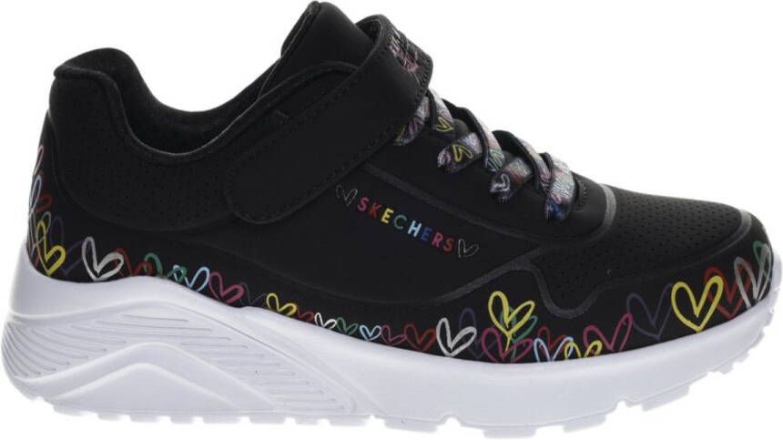 Skechers Uno Lite Heart Craze Black-Multi