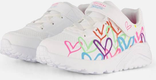 Skechers Uno Lite Love Court Classic Sneakers wit Dames