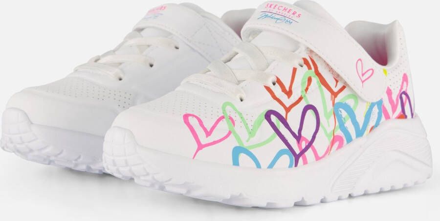 Skechers Uno Lite Love Court Classic Sneakers wit Dames