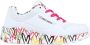 Skechers Uno Light sneakers wit multi Imitatieleer Hartjes 32 - Thumbnail 2