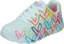 Skechers Uno Lite Spread The Love Meisjes Sneakers Wit Mutlicolour - Thumbnail 10