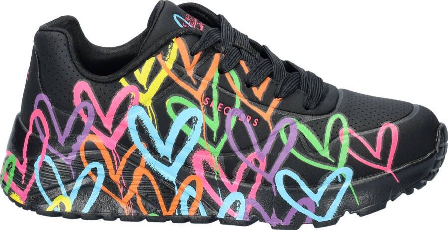 Skechers Sneaker 314064L BKMT UNO Lite Spread The Love Zwart Multi - Foto 4