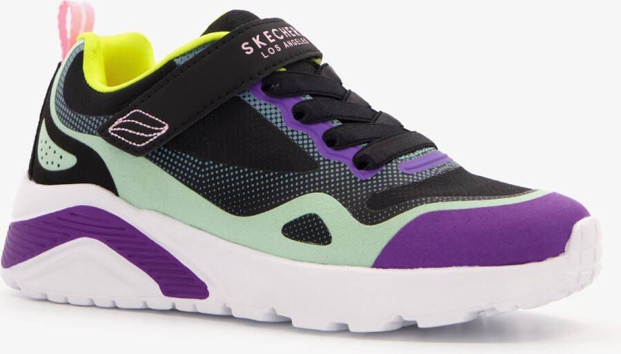 Skechers Uno Lite meisjes sneakers paars zwart Paars Extra comfort Memory Foam