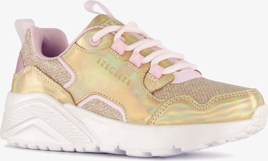 Skechers Uno Lite Metallic Pops Gold Multi sneaker Goud